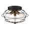 Designers Fountain 15in Jax 3-Light Vintage Bronze Interior Ceiling Light Flush Mount 1260-VB - alternate 1